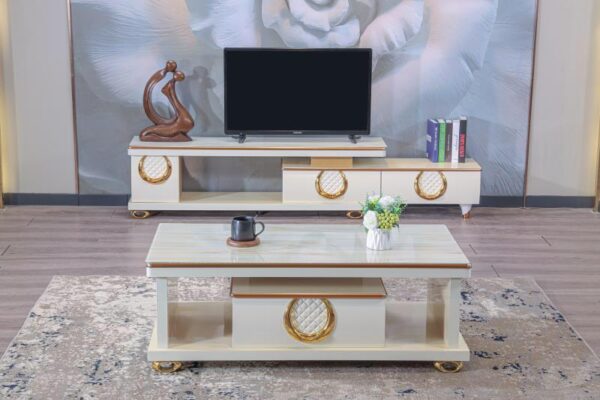 1.5 Metres Adjustable TV Stand With Center Table