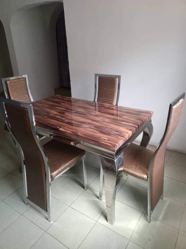 4 Seaters Animal Leg Marble Dining Table