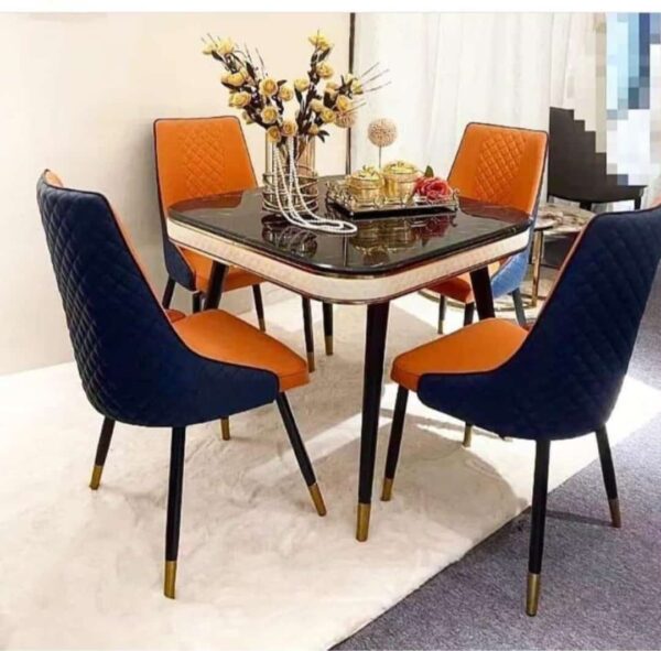 4 Seaters Marble Dining Set 4