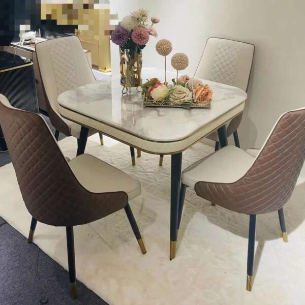 4 Seaters Marble Dining Set