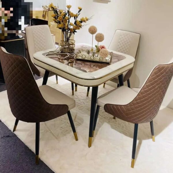 4 Seaters Marble Dining Table