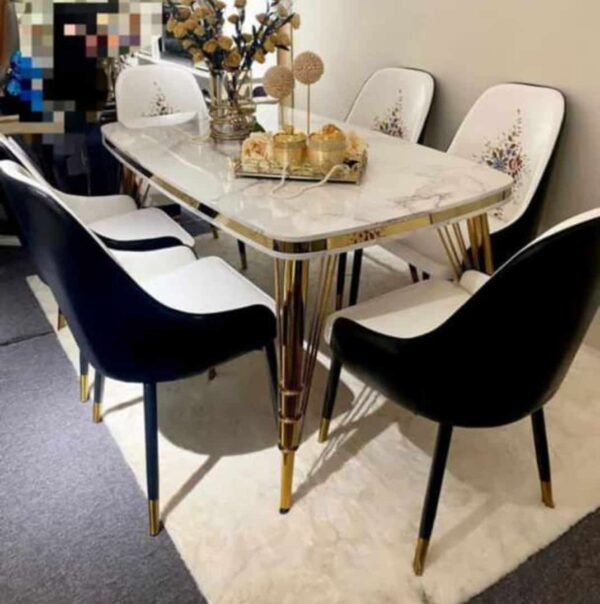 6 Seaters Classic Modern Dining Table