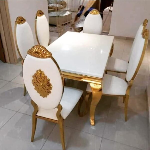 6 Seaters Luxury Marble Dining Set