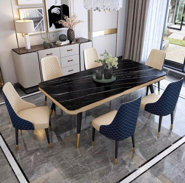 6 Seaters Luxury Marble Dining Table