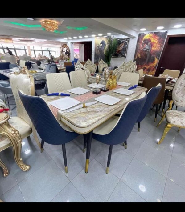 6 Seaters Luxury Marble Dining Table