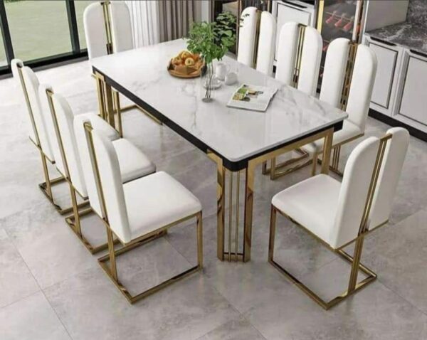 8 Seaters Luxury Marble Dining Table