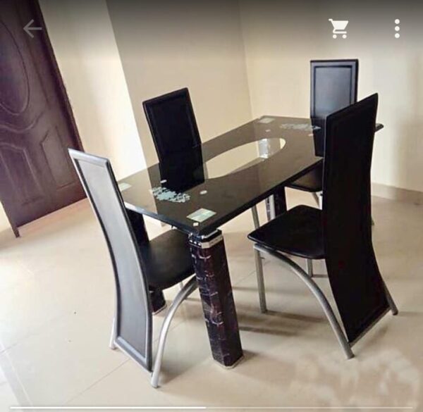 998 Open Glass Dining Set