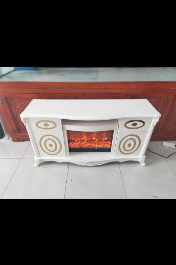 Classic Fireplace TV Stand With Storage Spaces