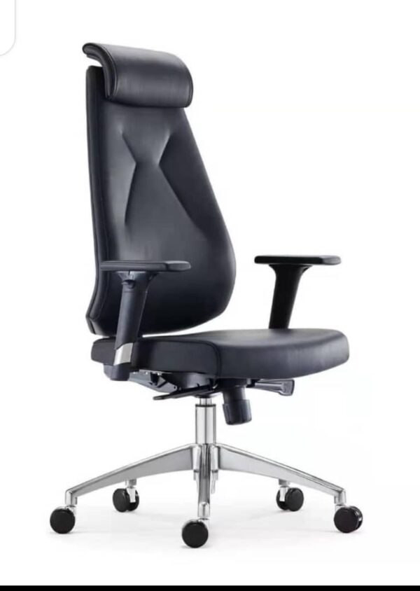 Executive Office Swivel Chair With Headrest And Adjustable Handle