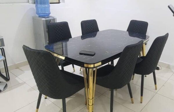 Full Black Luxury Dining Set