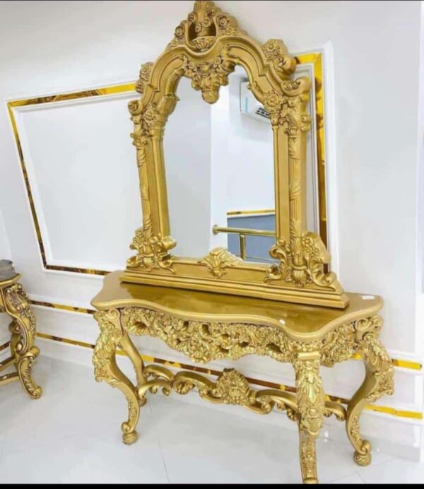 Gold Executive Consol Mirror