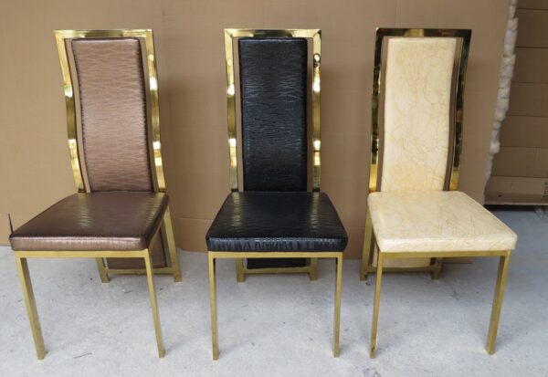 Gold Frame Animal Leg Dining Chair