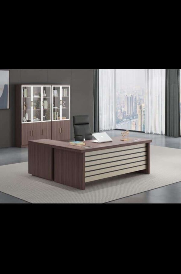 1.6-metre Executive office table with extension and mobile drawer