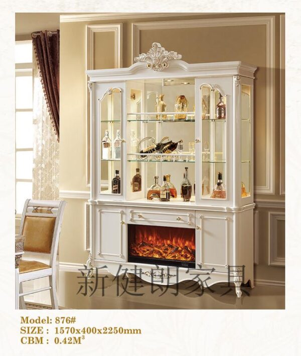 Exclusive Wine Bar Cabinet With Various Storage Spaces