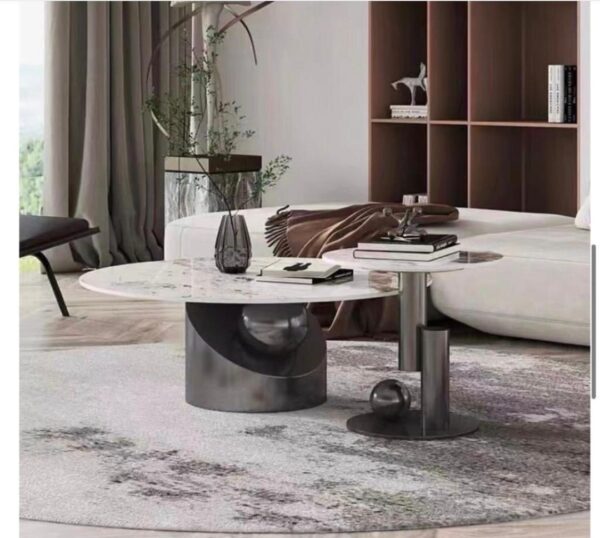 Luxury Marble Center Table 2 in 1