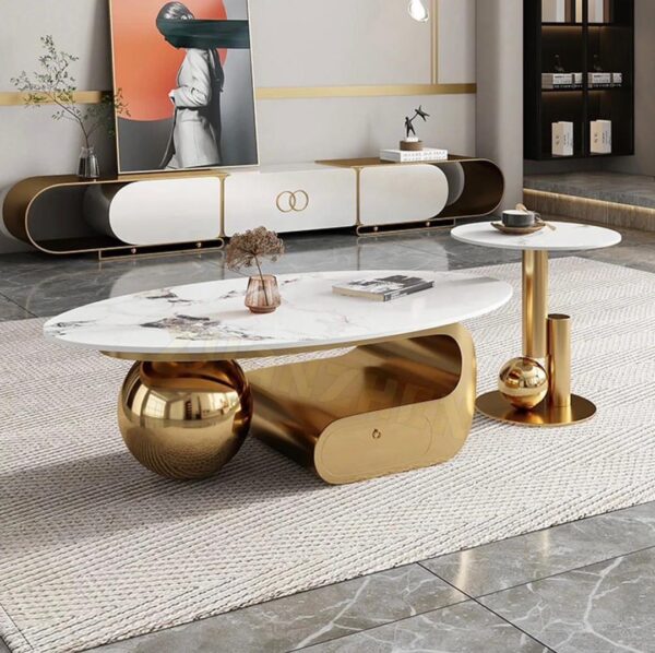 New Modern Luxury Center Table With Side Table