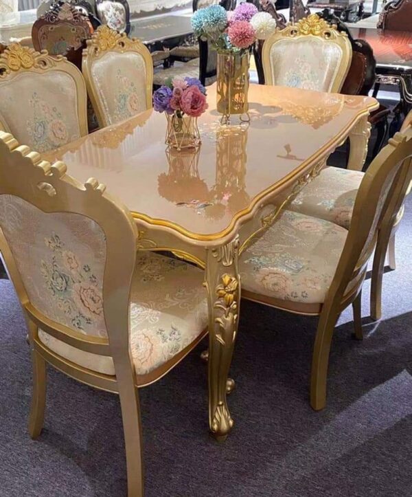 Royal Designed Gold Luxury Dining Table