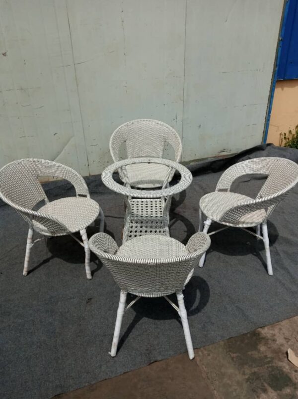 White Outdoor Garden Set