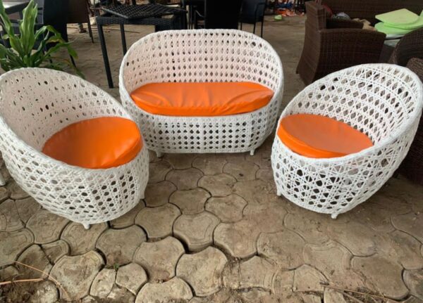 White Outdoor Garden Set